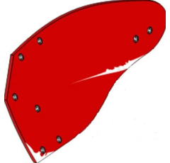 Versoir gauche pour charrue VOGEL & NOOT PK8.002.01 adaptable - BlackSteel©