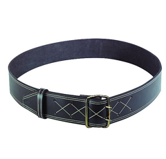 Collier cuir noir 60mm x 125cm - KAMER