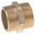 Mamelon laiton male-male 1/4"