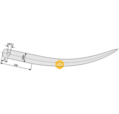 Frontladerzinken für STOLL-Lader O454440 Nachbau  