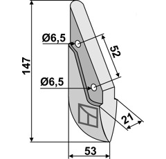 Soc pour semoir ISARIA 3877300 adaptable - BlackSteel©
