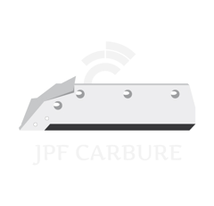 Soc carbure Gauche à pointe boulonnée 14" avec aileron pour charrue KUHN HUARD 582863 adaptable
