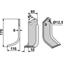 Fräsmesser - links BRE14L Breviglieri by Muzzi