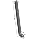 Bras pour étoiles 366 x 30 mm pour bineuse adaptable - BlackSteel©