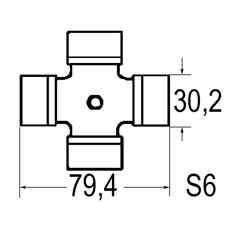 Croisillon 30,2x79,4 mm graisseur lateral | BONDIOLI