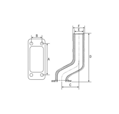 Auspuffkrümer CASE IH Nachbau 3220368R2 - 3220368R1
