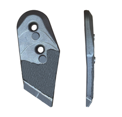 Pointe Droite carbure et rechargement pour charrue KUHN HUARD 622164 adaptable - BlackSteel©