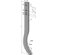 Schwergrubberstiel - 875 mm 1017722LL Amazone / BBG Nachbau