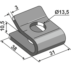Support de montage pour andaineur NIEMEYER 0009536432 adaptable - BlackSteel©