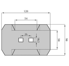 Streichblech für Egge RAU 48230 - Nachbau