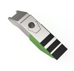 Pointe de décompacteur avec plaquettes carbure, rechargement et plaquettes arrière AMAZONE 951368 adaptable