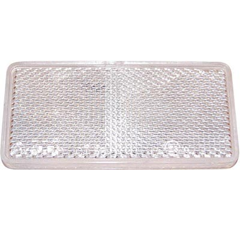 Rückstrahler weiß zum Aufkleben 94 x 44 mm Nachbau