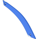 Streichblech-Streifen 4 - rechts SRP328P4M Rabe by Muzzi Industrie