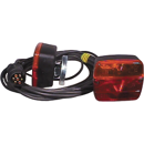 Feux et câble magnétique 12 m avec support aimanté pour remorque adaptable