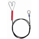 Zaunanschlusskabel Super schwarz Herz/Öse