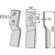Lame droite pour Fraise/Rotavator BREVIGLIERI 0071091D adaptable 