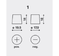 Batterie NUMAX Premium 630R 12V - 135Ah - P+ en bas à gauche