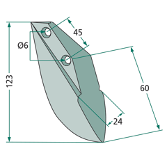 Soc pour semoir RABE 9002.12.03 adaptable 
