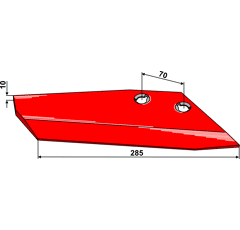 Flügelschar - rechts 101LAN03R Pöttinger-Landsberg Nachbau