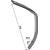 Dent partie inférieure 550 x 45 mm pour cultivateur adaptable