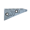 Nez de contre-sep Droit avec plaquettes carbure et rechargement RABEWERK 2751.02.05 adaptable