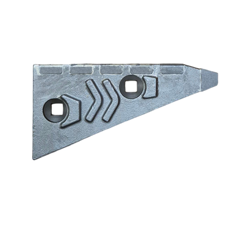 Nez de contre-sep Droit avec plaquettes carbure et rechargement RABEWERK 2751.02.05 adaptable