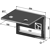 Bride de fixation 200 x 104 x 12 mm adaptable- BlackSteel©