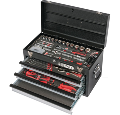 Malette de 129 outils ULTIMATE 3 tiroirs 1/4" - 1/2" | KS TOOLS