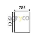 Pare-brise plat - teinté pour téléscopique JCB 827/30519 adaptable