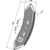 Pointe de soc droite pour PÖTTINGER 506033 adaptable - Blacksteel©