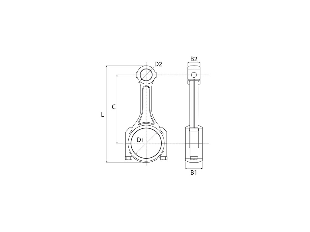 Pleuel Traktor JOHN DEERE RE16494 - RE42733 - RE58347 Nachbau