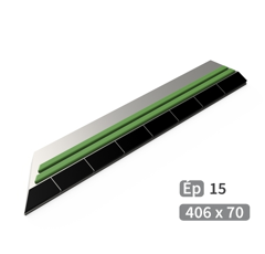 Mise Gauche à souder carbure et rechargement TOUTES MARQUES 406x70 mm adaptable