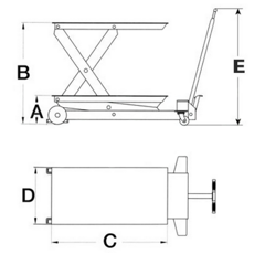 Table élévatrice mobile 500kg | TOTAL SOURCE