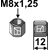 Mutter M8x1,25 - 10.9