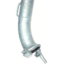 Saugrohr mit M-Kupplung  45° Bogen  verzinktfür Schlauch 150mm OM 001/150x3