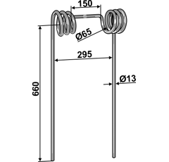 Peigne 660 mm pour semoir adaptable