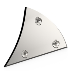 Étrave gauche pour charrue LEMKEN 2451001 adaptable carbure