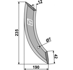Soc pour semoir FIONA 3.137.284 adaptable - BlackSteel©