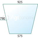 Pare-brise central pour machine agricole FENDT F182800201250 adaptable
