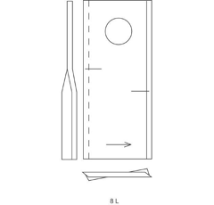 Section pour faucheuse FELLA 131.118 ou 134.309 origine (Vendu par 25)