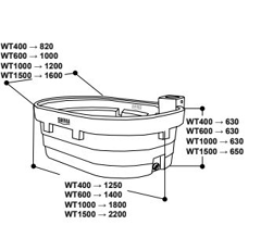 Abreuvoir pâture SUEVIA WT1000 Ø 1800 mm - pour bovins, ovins, caprins...