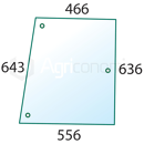 Vitre latérale pour machine agricole CASE IH 3224704R1 adaptable