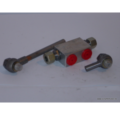 Sperrblock mit Anschlussrohrsatz für Oberlenker, 2x AG 3/8" OT73558 Walterscheid