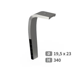 Dent de herse rotative Gauche 3 plaquettes carbure avec rechargement ALPEGO MKOA00469 adaptable