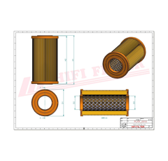 Filtre habitacle machine agricole SC90185
