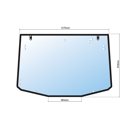 Vitre arrière pour tracteur VALMET-VALTRA 37272300 adaptable