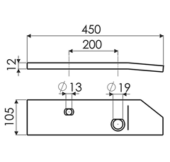 Anlage Pflug links KVERNELAND 063606 Nachbau