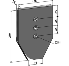 Verschleissplatte Kockerling - 200356 Nachbau