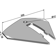 Aileron Hi-Lift 10 mm P10411 adaptable - BlackSteel©