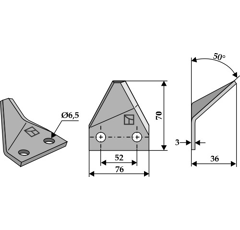 Couteau pour mélangeuse SEKO SEMG1 LUA 20 adaptable - Blacksteel©